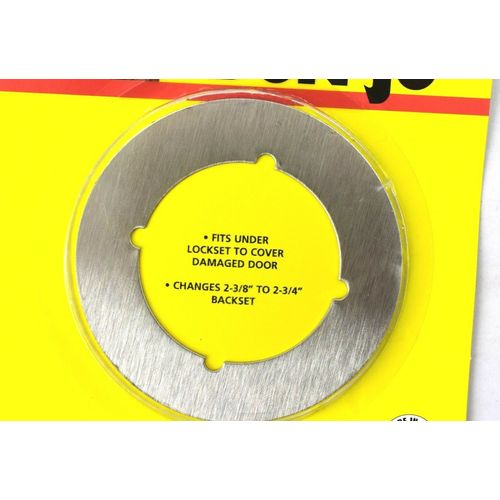 Lot Of 2 Don Jo SP-135-630 Scar Plate Hold Adapter Door Knob or Deadbolt
