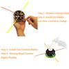 Replacement Flexible Line Blades for Trimmers Edgers When Cutting Grass 60 Pack