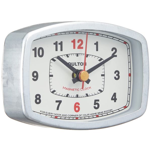 Dulton H20-0244RCIV Magnetic Clock Rectangle Ivory Small Magnetic Clock Height 51mm Width 71mm Depth 22mm