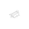 1-1/2" Sliding Shower Door Bottom Guide