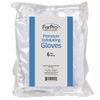 ForPro Premium Exfoliating Gloves for Cosmetic Application and Product Removal, One Size Fits Most, White, 6 Pairs