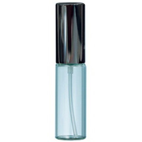 Yamada Atomizer Perfume Glass Atomizer Simple 7207 Clear Bottle/Cap Black 10ml YAMADA ATOMIZER