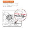 9005 HB3 LED Headlight High Beam Bulb Lamp Replace Kits 6000K White Headlamp,2pc