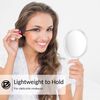 Hand Mirror Double-Sided Handheld Mirror 1X/ 2X Magnifying Mirror with Handle Tr