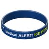 ICD Fitted Silicone Wristband (Red, Medium 7.1 inch (180mm))