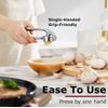 Heavy Duty Garlic Press - Rustproof, Easy Clean, Dishwasher Safe, Silver