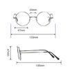 KoKoBin 3 Pack Round Frame Reading Glasses Blue Light Blocking Reader Metal Full Frame Retro Glasses (3 Pack, 1.5, diopters)