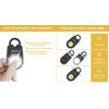 POLICE Mini Personal Alarm Keychain   Emergency Siren Flashlight Black