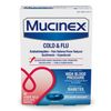 Mucinex Cold & Flu HBP-Diabetes Liquid Gels 16ct