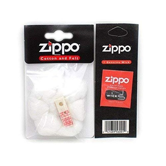 ZIPPO Replacement Cotton Felt Wick Set for Zippo Lighter