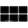 Jason D2407 Embassy Black Coasters, Set of 6
