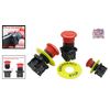 Compact 22mm Emergency Stop Push Button Switch - 10A,  Durable Design