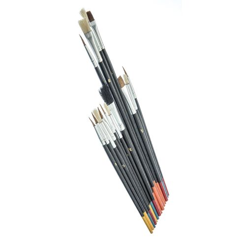 SE Artist Brush Set with Natural Hair Bristles (15 PC.) - 30515AB