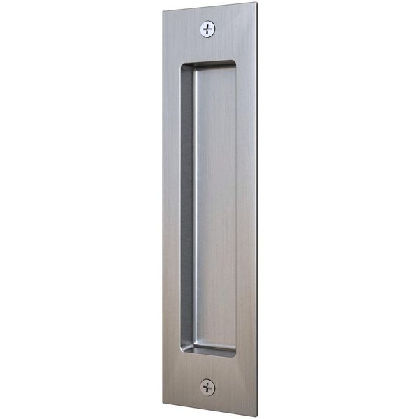 Sliding Door Flush Pull, 6-1/2 Inches, Satin Stainless Steel by Stone Harbor Har