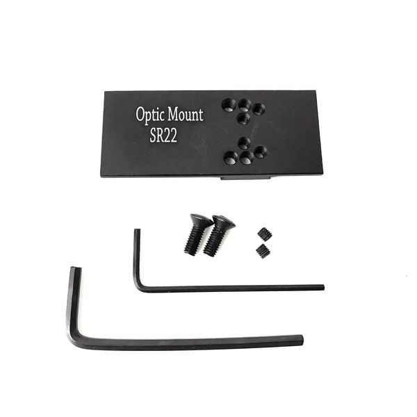 Ade Advanced Optics Mini Red Dot Sight Mounting Plate for Ruger SR22 Pistols