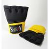 BOXING Hand Wraps Quick Insert Glove Gel Padding - BLACK/YELLOW - SENIOR