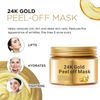 Peel Off Face Masks,Gold Face Peel Anti Wrinkle Anti Aging Facial Mask,Deep Skin Clean Purifying Acne,Reduces Fine Lines & Wrinkles,Skin Care Face Lifting Firming Mask