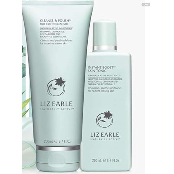 Liz Earle Cleanse & Polish 200ml & Instant Boost Skin Tonic 200ml