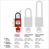 SafeKey Compact Padlock, 33mm x 67mm x 19mm, Blue