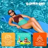 TRC Recreation Splash 1.25" Thick Foam Swimming Pool Float Mat, Bahama Blue