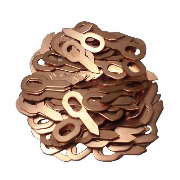 Your self Flat Washers for Stud Welding Machines, 100 Pieces, Copper Plated