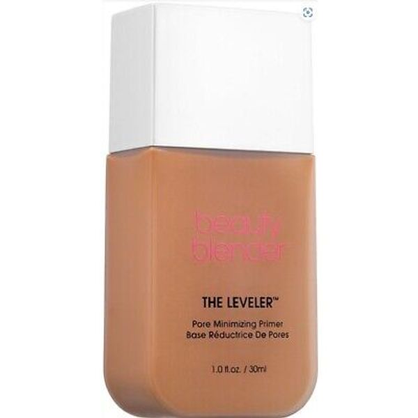 NIB BeautyBlender Primer Foundation THE LEVELER™ Tan-Deep Pore Minimizing 1.0 Oz