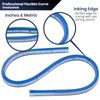 Pacific Arc Flexible Curve Graduated 24 Inch Ruler with Inking Edge, for Drawing