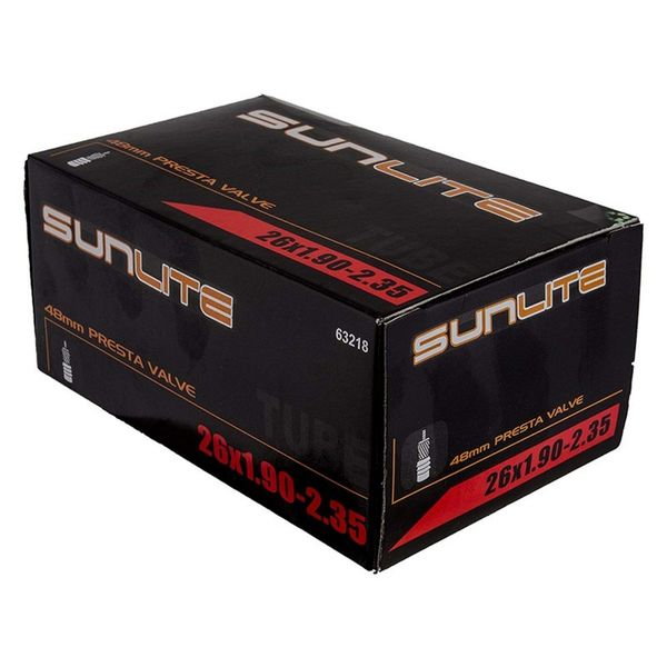 Sunlite Presta Valve Bicycle Tubes, 26 x 1.90-2.35" / 48mm Valve