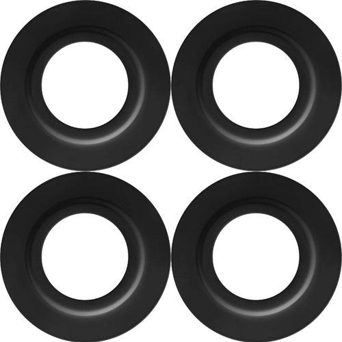 4 Pieces Metal Lamp Shade Reducer Ring for ES/E27 to BC/B22 Plate Light Fitting Lampshade Washer Adaptor Converter(Black)