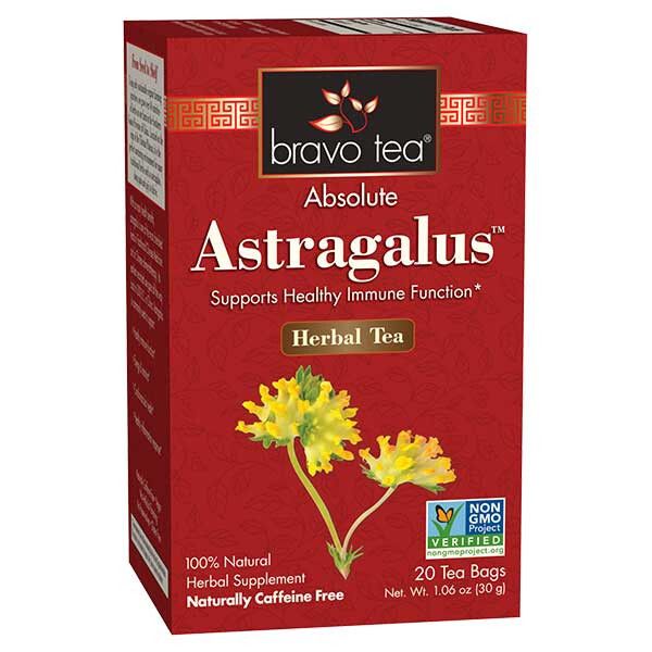 Bravo Herbal Tea Absolute Astragalus 20 Tea Bags Healthy Immune Function NO GMO
