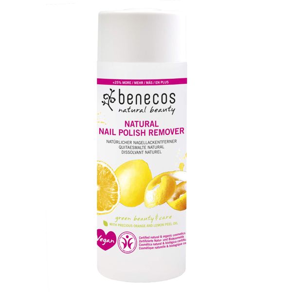 benecos - Naturkosmetik - Nail Polish Remover - Bio-Organgenschalenöl & Bio-Lavendelöl - vegan - 125ml