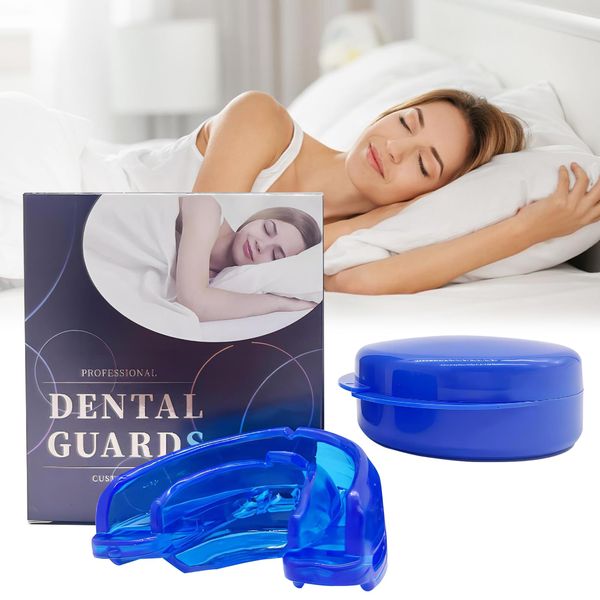 Anti Snoring Devices, Anti Snoring Mouthpiece, Snoring Aids for Women/Man, Anti Snore Mouth Guard Suitable for Reducing Snoring and Comfortable Sleep (Blue)