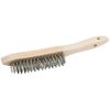 Draper 50931 Stainless Steel 4 Row Wire Scratch Brush, 310mm
