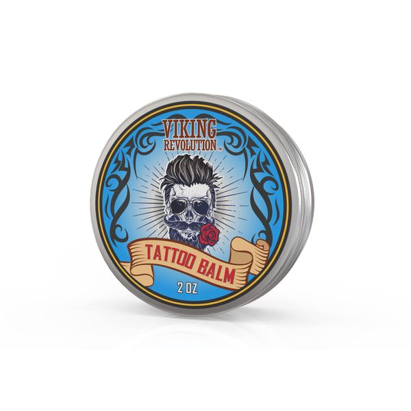 Viking Revolution Tattoo Care Balm for Before, During & Post Tattoo Safe, Natural Tattoo Aftercare Cream Moisturizing Lotion to Promote Skin Healing, Skin Moisturizer, 2oz, 1 Count (Pack of 1)