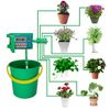 Automatic Micro Drip Irrigation Kit Watering Timer Irrigation Controller Watering System for Indoor Plants, Green