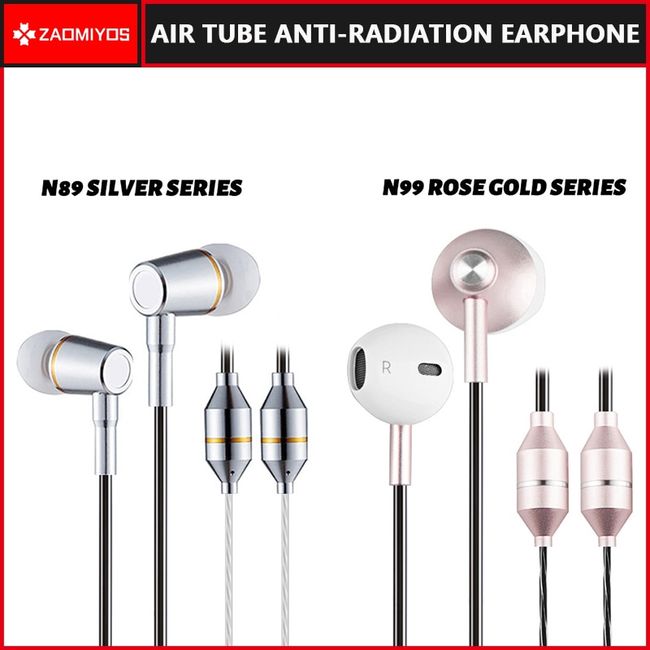 Radiation reducing headphones, Air Tube Headsets