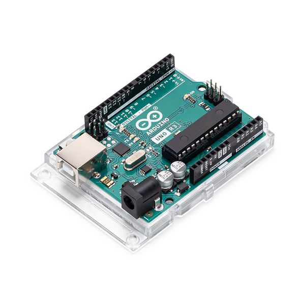 Arduino UNO Rev3 [A000066] – Vielseitiges Entwicklungsboard mit ATmega328P-Mikrocontroller, kompatibel mit Arduino IDE, ideal für Einsteiger und Elektronik-, Robotik- und DIY-Projekte.