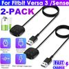 2X USB Charging Dock Station Cable Cord Charger for Fitbit Versa 3 / Sense