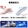 Insole, Increases Height, Secret Insole, Heel, U-Shaped Heel, Increased Height, Insole, Shock Absorption, Standing Work, Prevents Side Slipping, Unisex, Ultra Lightweight, Height 1.4 inches (3.50 cm), Gray