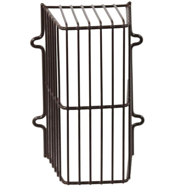 Spares2go Universal Plastic Coated CCTV Camera Guard Security Light Cage (Brown)