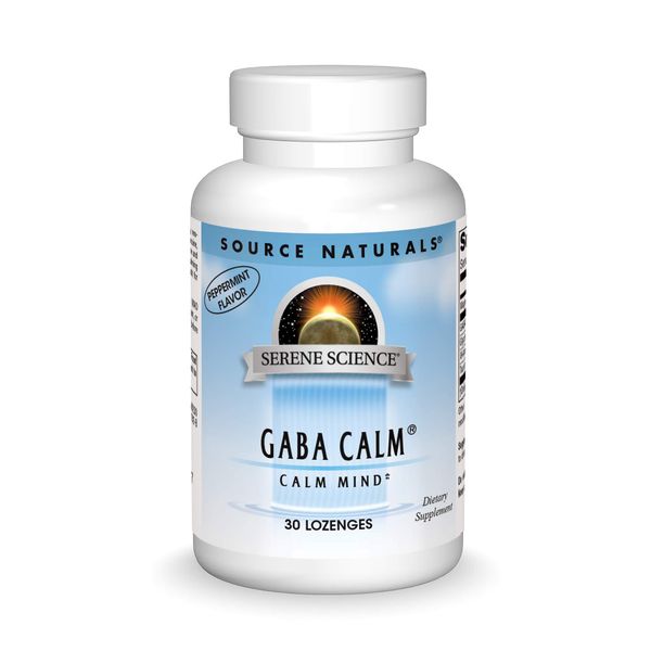 Source Naturals Serene Science, GABA Calm Quick Dissolving Peppermint Flavor - 30 Lozenges
