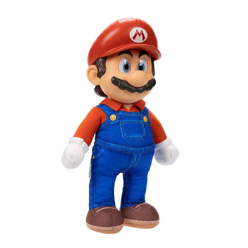 THE SUPER MARIO BROS. MOVIE Poseable Mario Plush, Stands 14’ / 35cm ...