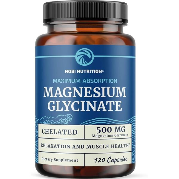 Nobi Magnesium Citrate Complex 500 MG High Absorption Formula Relaxation, 120 ct
