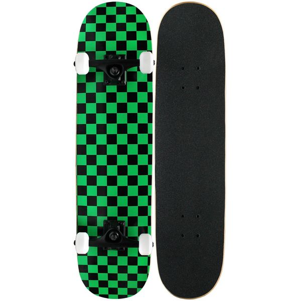 Krown KPC Intro Skateboard, Green/Black, 7.75"