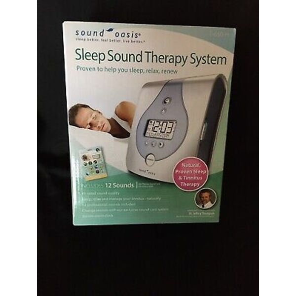 Sound Oasis Sleep 12 Sound Therapy System Relax Wellness Nature Tinnitus New