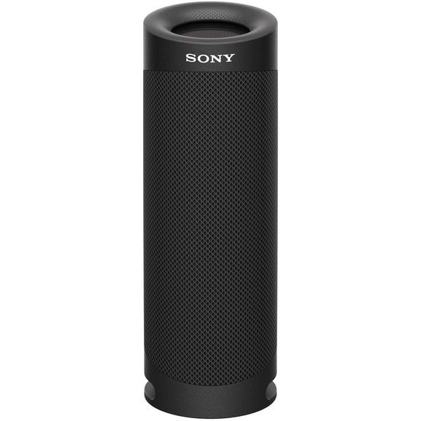 Sony SRS-XB23 B Wireless Portable Speaker, Waterproof, Dustproof, Rustproof, Bluetooth, PC Speakers, Connect 2 for Stereo, Heavy Bass Model, w/Mic, Up to 12 Hours Continuous Playback, 2020 Model, Black