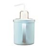 Petit Aid HS-N4 Mug with Straw, Blue, 11.8 fl oz (340 ml), Commercial Straw, Microwave Safe, Dishwasher Safe, Boiling and Disinfecting Compatible, Made in Japan, 1 Piece
