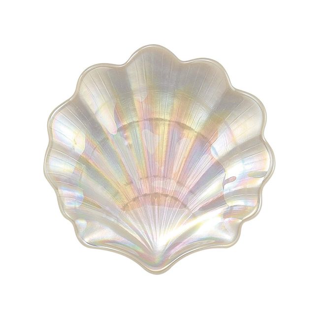 Dolce Duo DAM-030 Shell Plate Plate Glass Aurora Color Seashell Storage