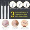 Blackhead Remover Pimple Popping Tool Kit, Boxoyx 10Pcs Professional Pimple Comedone Extractor Popper Tool Acne Removal Kit-Treatment for Pimple, Blackhead, Zit Removing, Forehead,Facial&Nose (Silver)