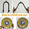 2 Pack Adjustable Plate Hangers,Wall Mount Plate Display Stands Holders, Black